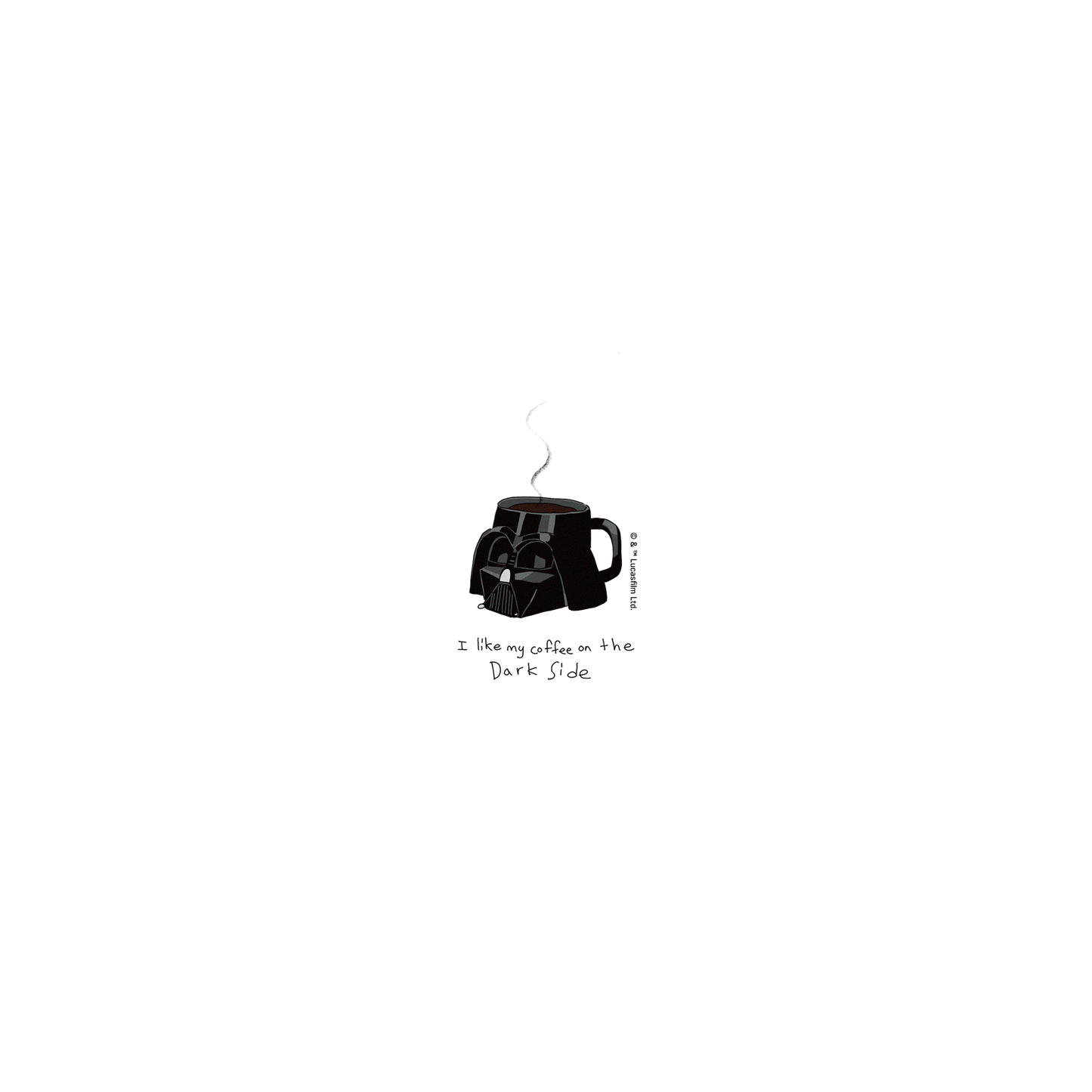 iPhone 11 犀牛盾SolidSuit聯名設計款防摔背蓋手機殼 StarWars 星際大戰9系列 - 黑武士-咖啡杯-幽默系列