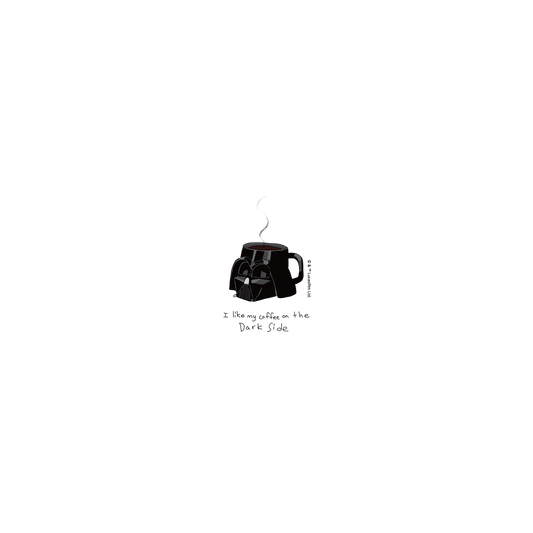 iPhone 11 犀牛盾SolidSuit聯名設計款防摔背蓋手機殼 StarWars 星際大戰9系列 - 黑武士-咖啡杯-幽默系列
