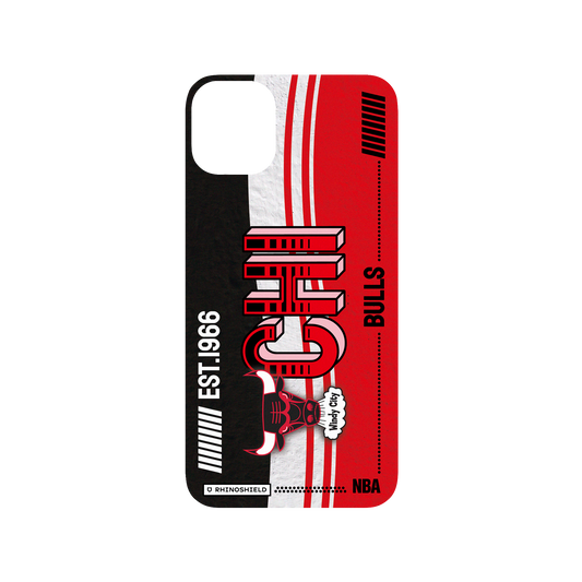 iPhone 11 犀牛盾SolidSuit聯名設計款防摔背蓋手機殼 NBA - 復古球員卡-芝加哥公牛 Chicago Bulls - Vintage Card