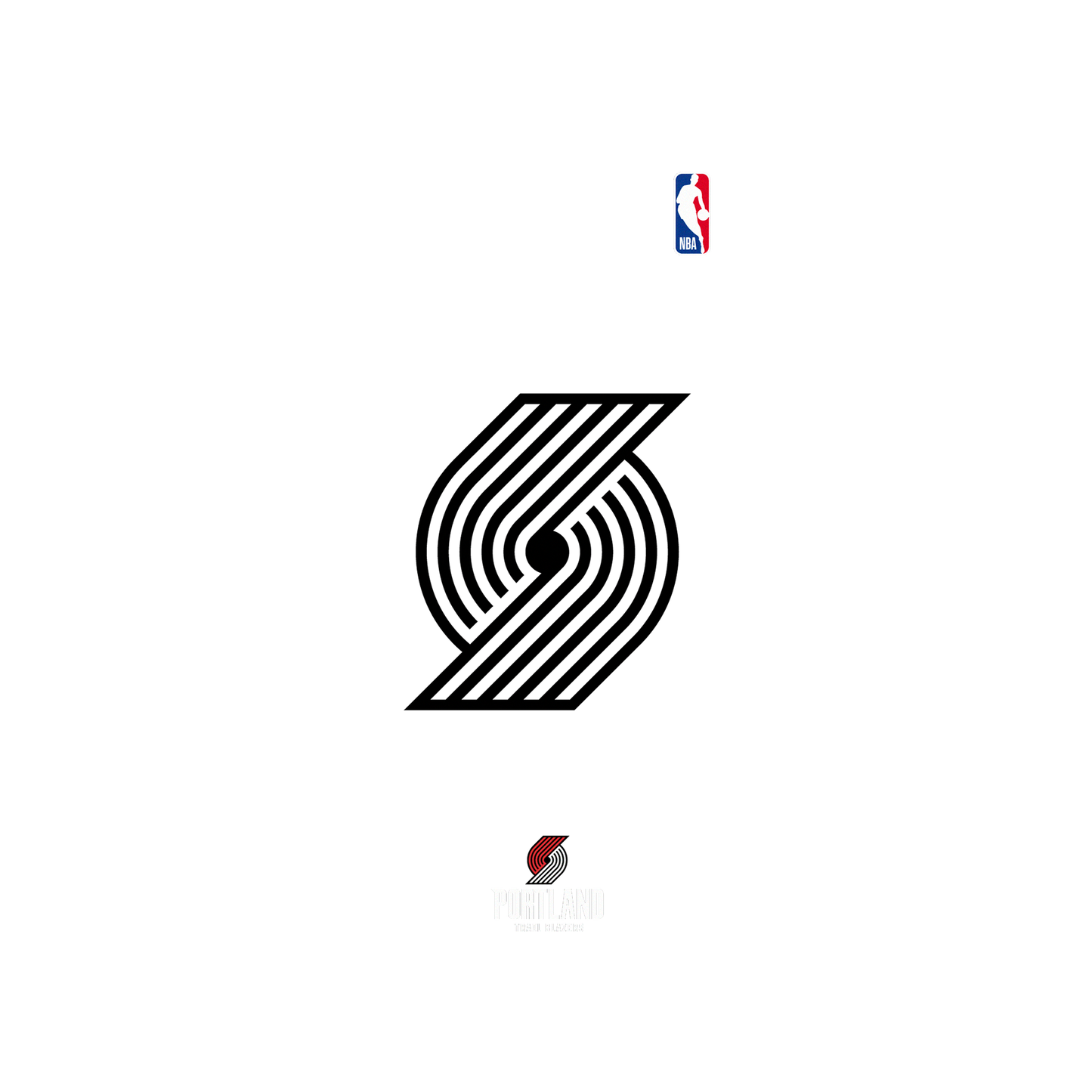 iPhone 11 犀牛盾SolidSuit聯名設計款防摔背蓋手機殼 NBA - B&W-波特蘭拓荒者 Portland Trail Blazers B&W - Light