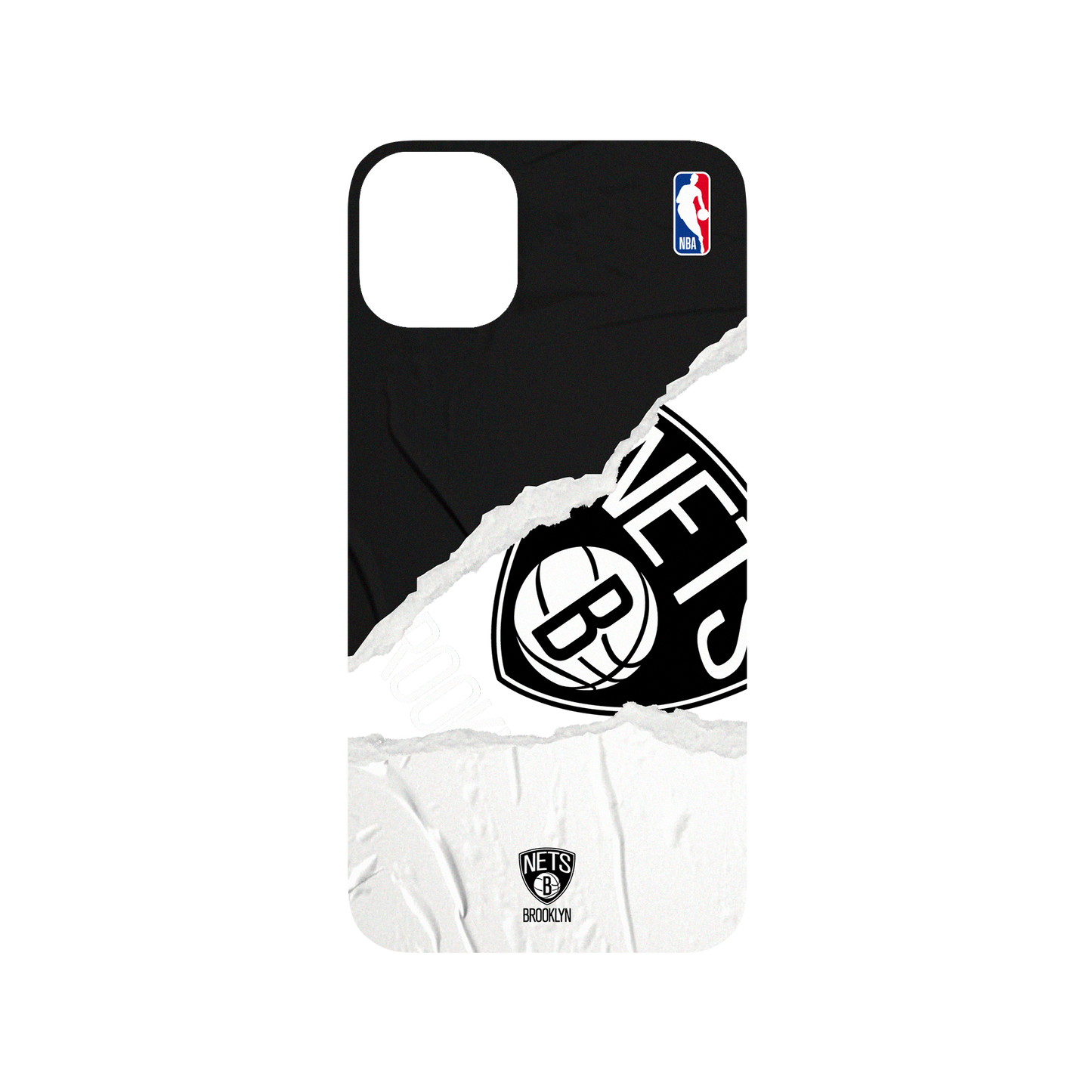 iPhone 11 犀牛盾SolidSuit聯名設計款防摔背蓋手機殼 NBA - 熱血系列-布魯克林籃網 Brooklyn Nets - Sweat and Tears