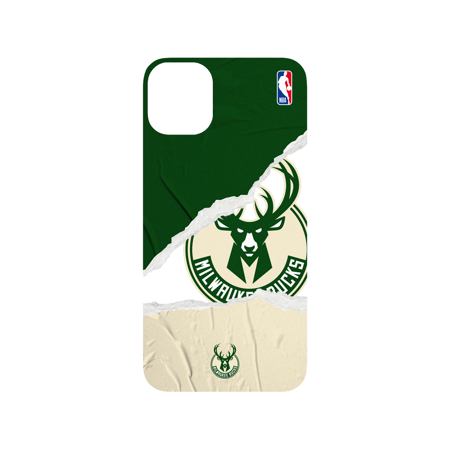 iPhone 11 犀牛盾SolidSuit聯名設計款防摔背蓋手機殼 NBA - 熱血系列-密爾瓦基公鹿 Milwaukee Bucks - Sweat and Tears