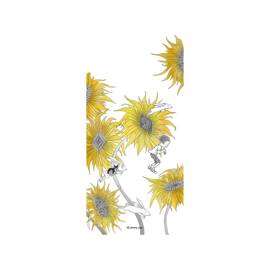 RHINOSHIELD X Jimmy SolidSuit iPhone 11 Pro Max Case - Year of the Rabbit Series - Chasing in the sunflowers field