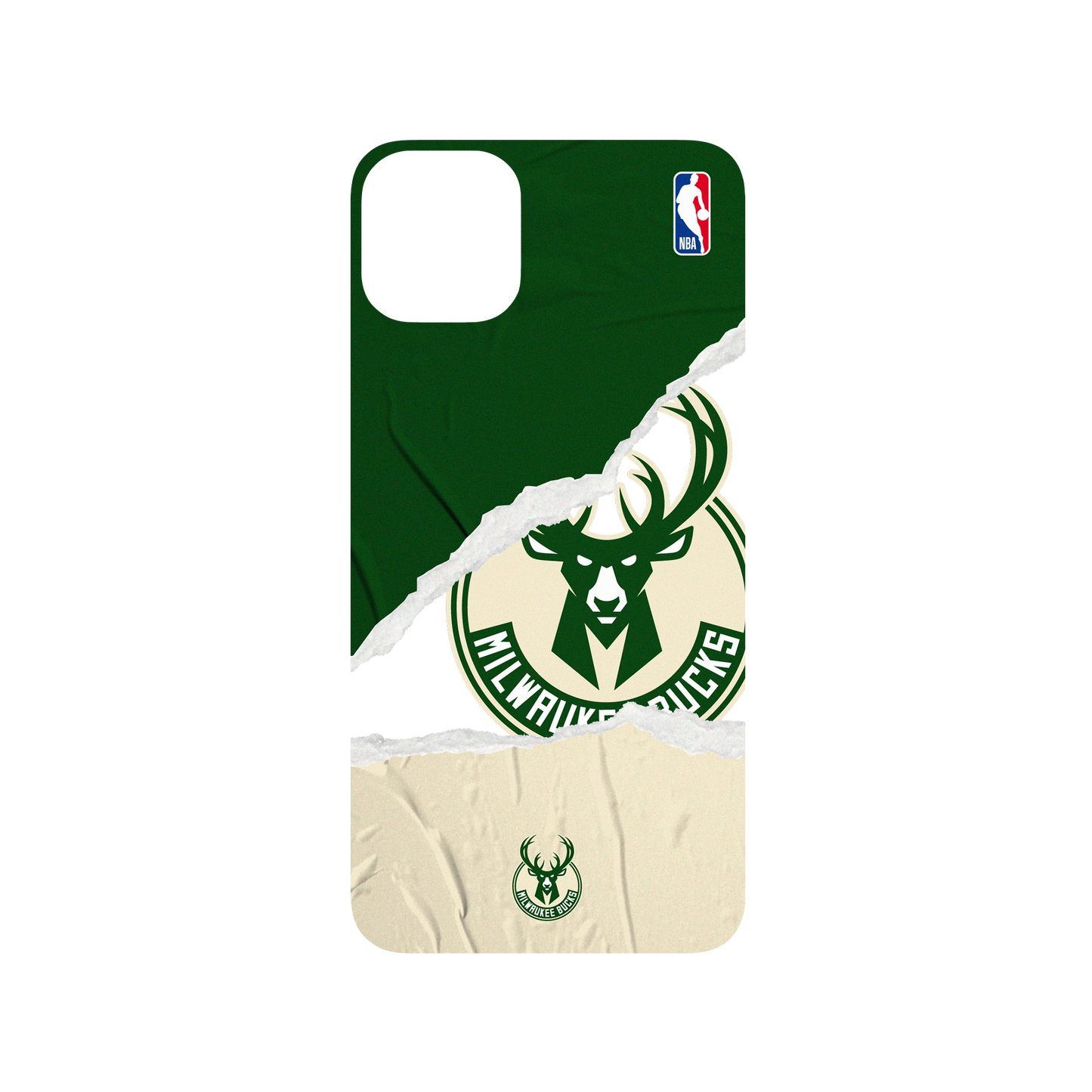 RHINOSHIELD X NBA SolidSuit iPhone 11 Pro Max Case - Milwaukee Bucks - Sweat and Tears