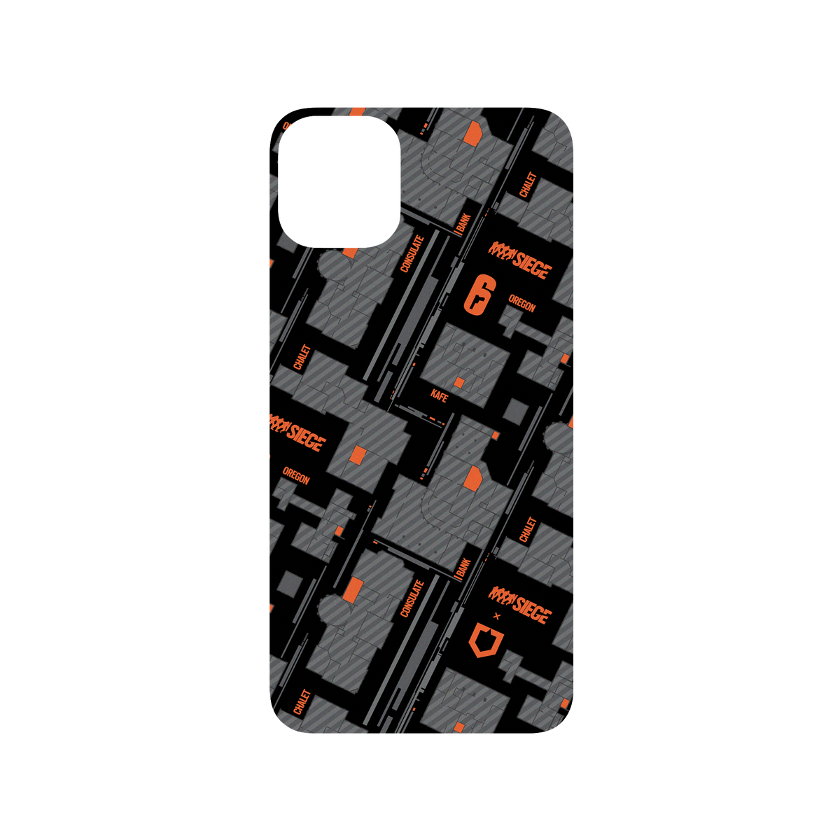 RHINOSHIELD X 6: Siege SolidSuit iPhone 11 Pro Max Case - Map - Orange