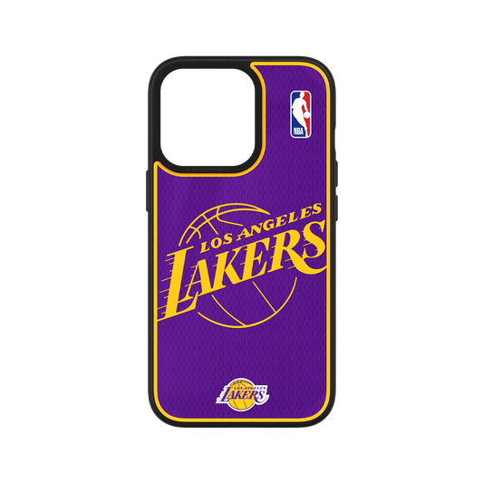 iPhone 13 Pro 犀牛盾SolidSuit聯名設計款防摔背蓋手機殼 NBA - 限量特別版 網布紋理-洛杉磯湖人 L.A. Lakers - Limited Edition Textured 3D Design (For CS)