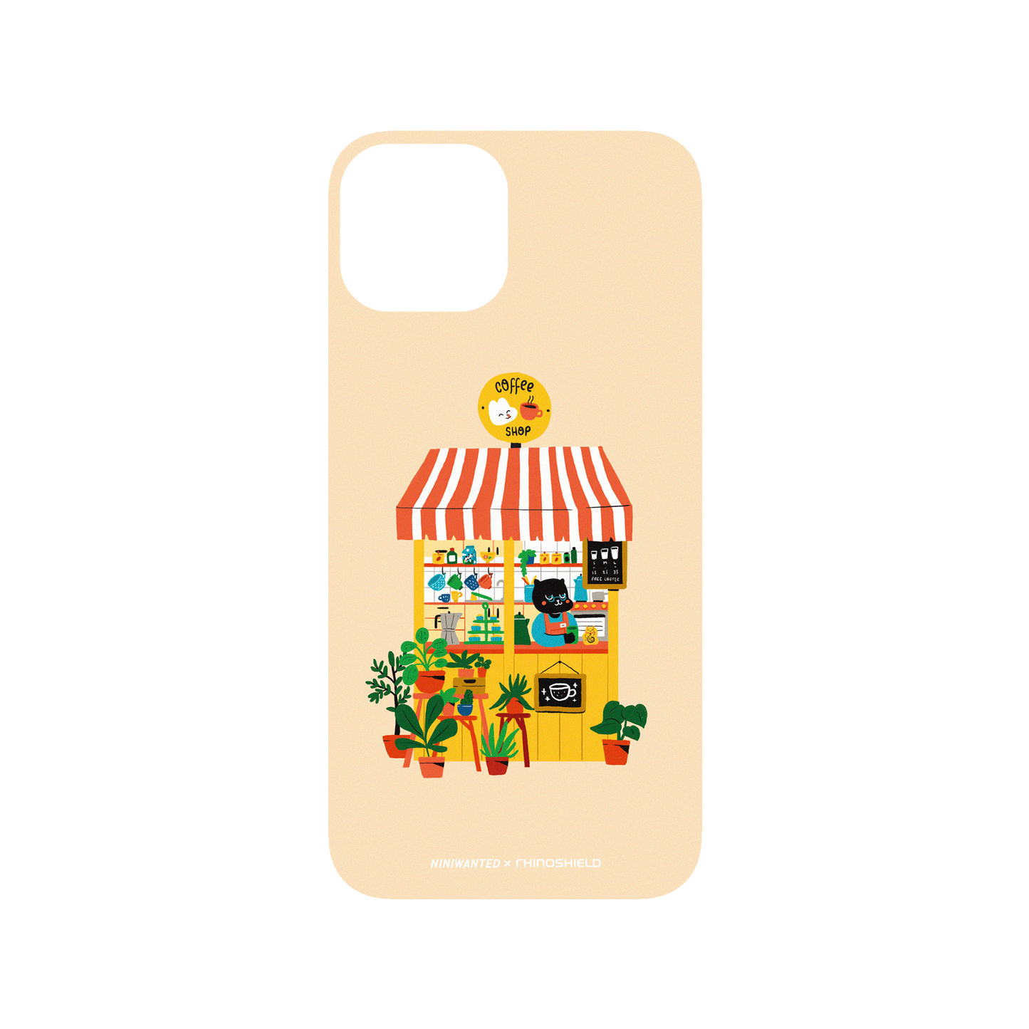 RHINOSHIELD X NINIWANTED SolidSuit iPhone 14 Case - Coffee Shop