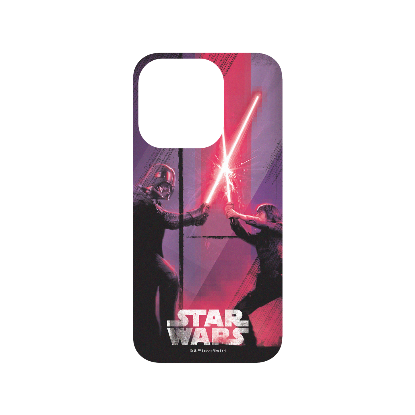iPhone 14 Pro 犀牛盾SolidSuit防摔背蓋手機殼 StarWars 星際大戰系列 - 路克 vs 黑武士