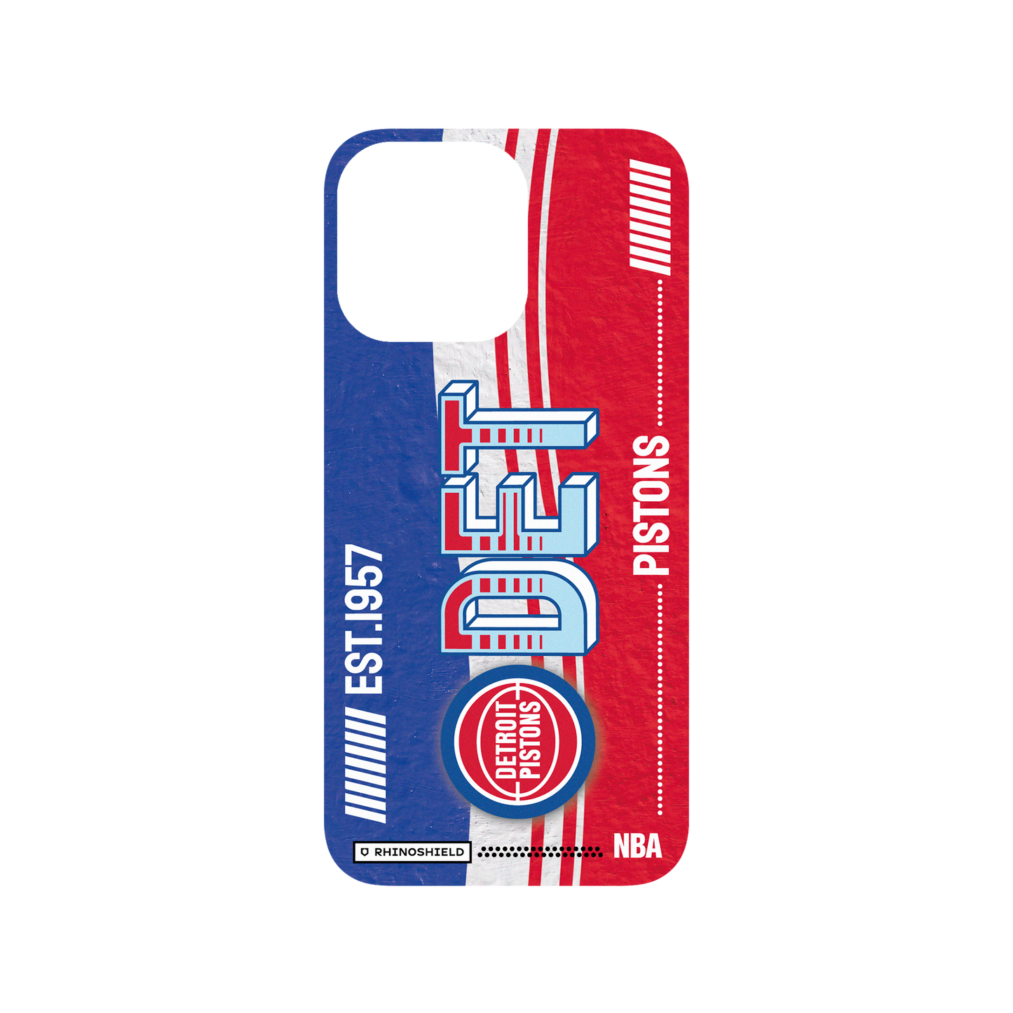 iPhone 14 Pro Max 犀牛盾SolidSuit (MagSafe 兼容)聯名設計款防摔背蓋手機殼 NBA - 復古球員卡-底特律活塞 Detroit Pistons - Vintage Card