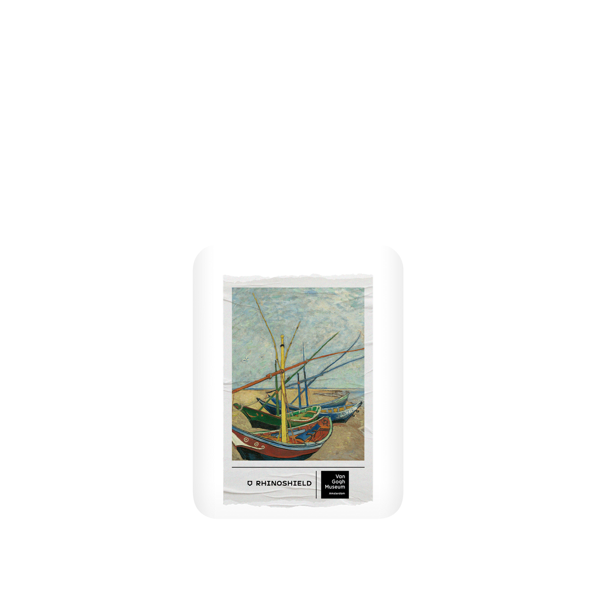 RHINOSHIELD X Van Gogh Museum  SolidSuit Google Pixel 5 Case - Fishing Boats on the Beach - Ticket