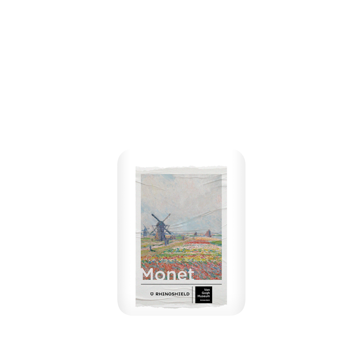 RHINOSHIELD X Van Gogh Museum  SolidSuit Google Pixel 5 Case - Tulip Fields and Windmills - Claude Monet