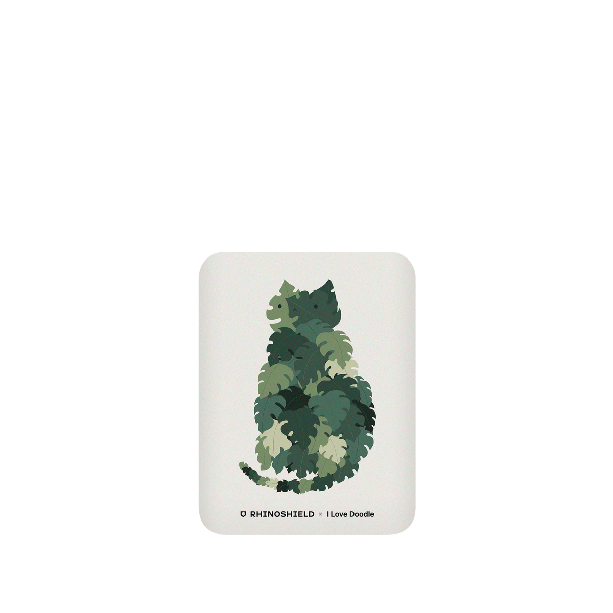 RhinoShield X I Love Doodle SolidSuit Google Pixel 5 Case - Cat and Plant - Meowstera