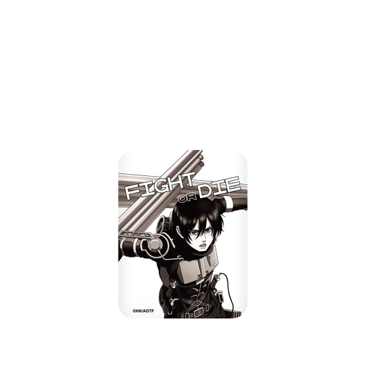 RhinoShield X Attack on Titan SolidSuit Google Pixel 5 Case - Mikasa - Black and White