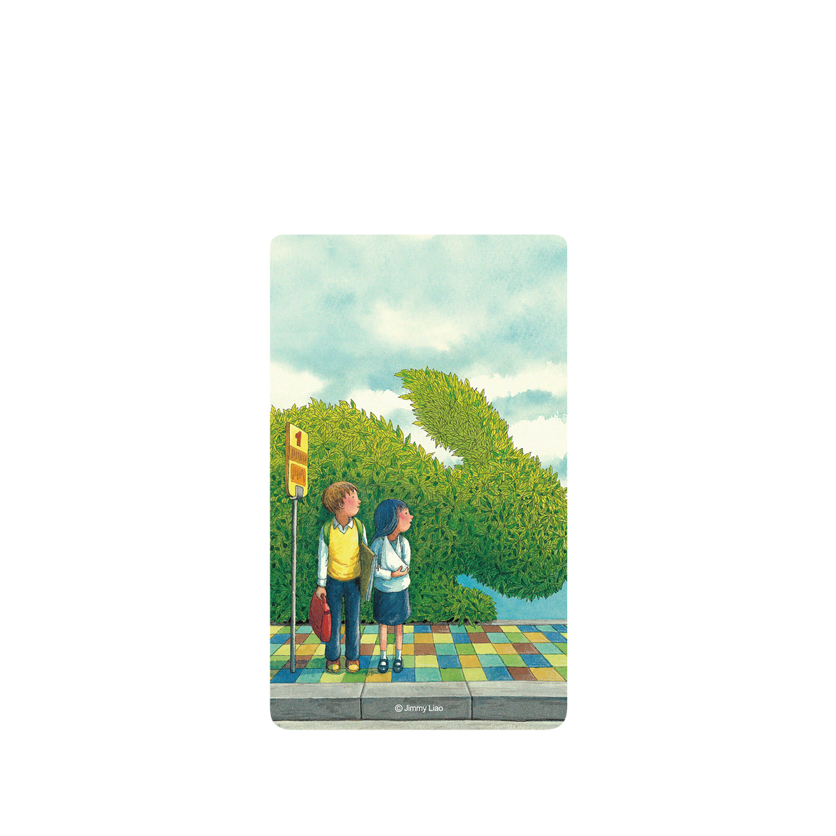 RHINOSHIELD X Jimmy SolidSuit Google Pixel 6 Case - Year of the Rabbit Series - Waiting for the Bus