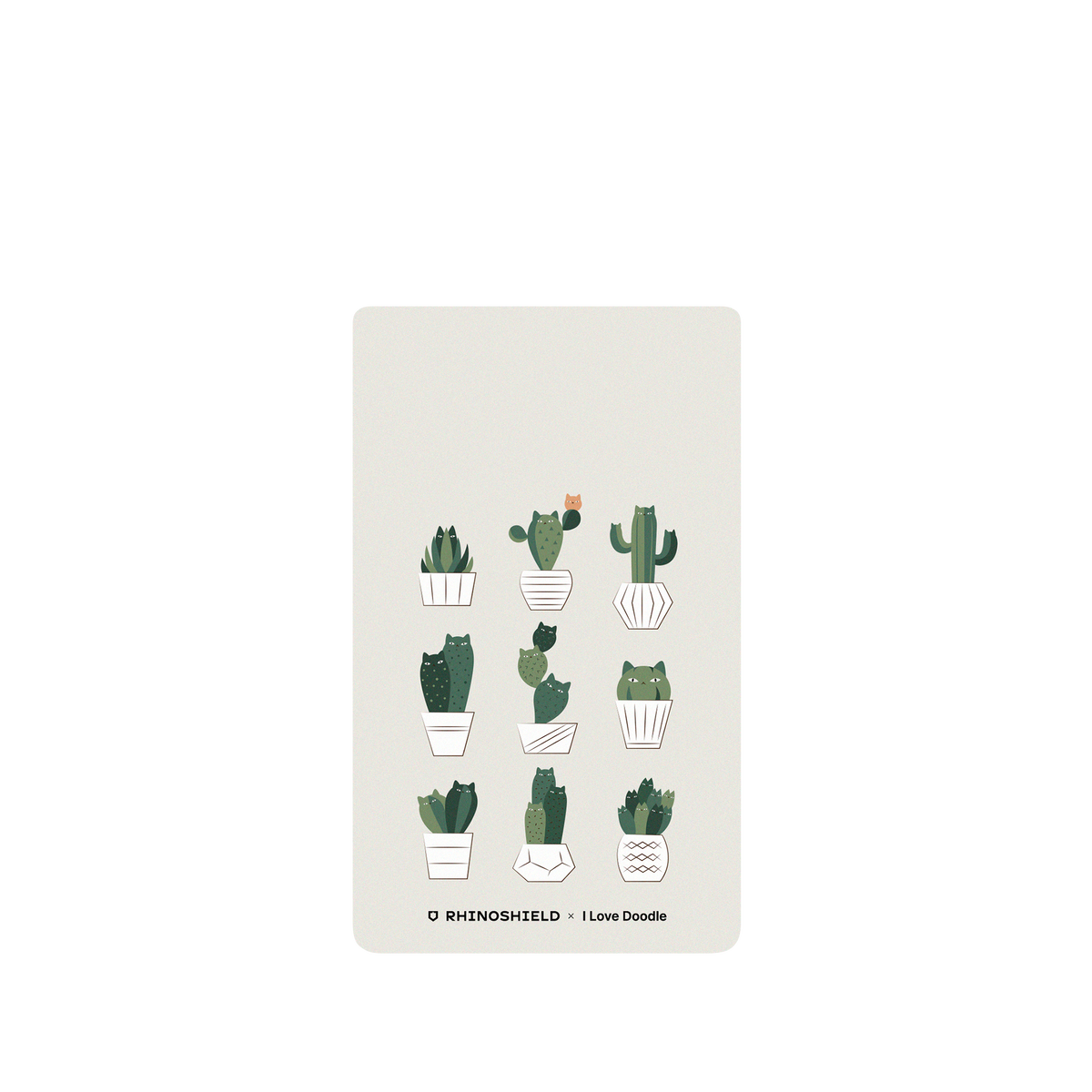 RhinoShield X I Love Doodle SolidSuit Google Pixel 6 Case - Cat and Plant - Potted Cattus