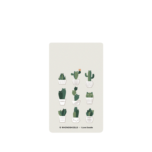 RhinoShield X I Love Doodle SolidSuit Google Pixel 6 Case - Cat and Plant - Potted Cattus