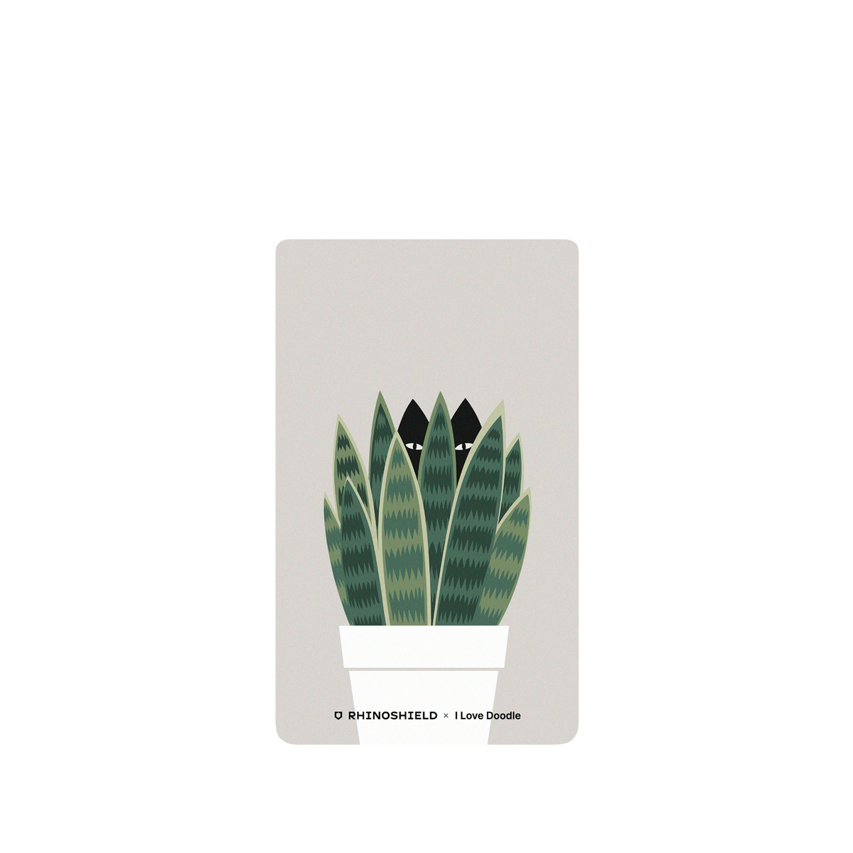 RhinoShield X I Love Doodle SolidSuit Google Pixel 6 Case - Cat and Plant - Sneak Plant