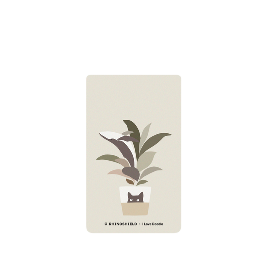 RhinoShield X I Love Doodle SolidSuit Google Pixel 6 Case - Cat and Plant - A Leaf of a Whale
