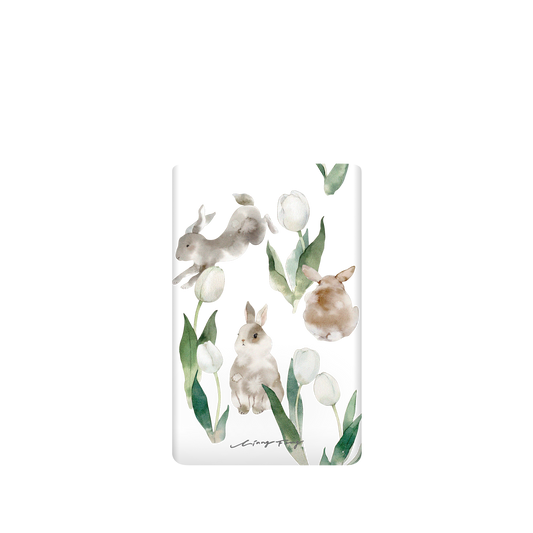 RHINOSHIELD X Liang Feng SolidSuit Google Pixel 6 Pro Case - Rabbits and tulips