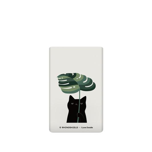 RhinoShield X I Love Doodle SolidSuit Google Pixel 6 Pro Case - Cat and Plant - Umbrella