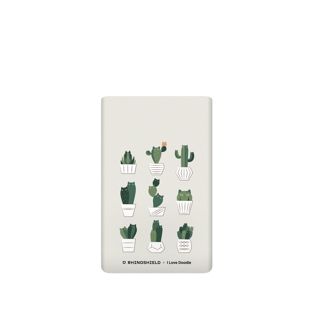 RhinoShield X I Love Doodle SolidSuit Google Pixel 6 Pro Case - Cat and Plant - Potted Cattus