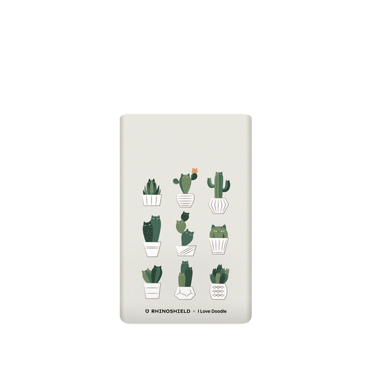 RhinoShield X I Love Doodle SolidSuit Google Pixel 6 Pro Case - Cat and Plant - Potted Cattus