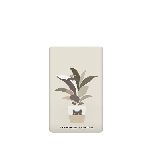 RhinoShield X I Love Doodle SolidSuit Google Pixel 6 Pro Case - Cat and Plant - A Leaf of a Whale