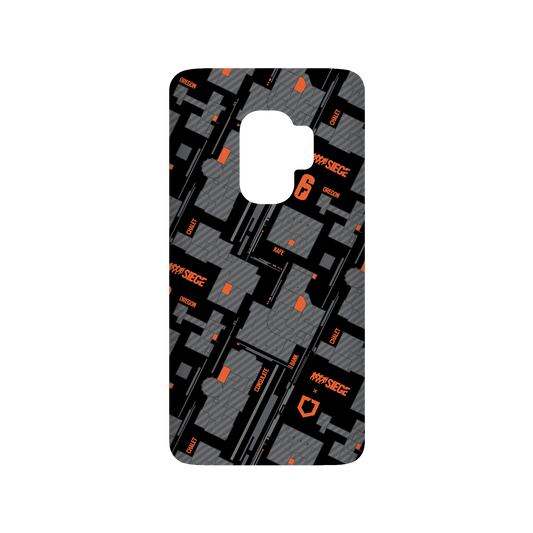 RhinoShield X 6: Siege SolidSuit Samsung Galaxy S9 Case - Map - Orange