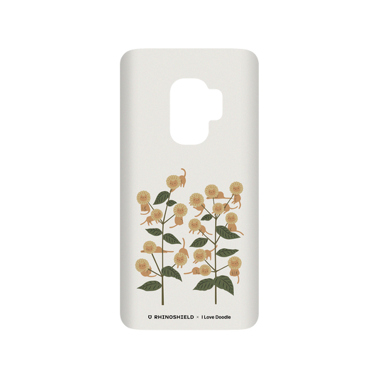 RhinoShield X I Love Doodle SolidSuit Samsung Galaxy S9 Case - Cat and Plant - Catmouflage