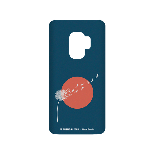RhinoShield X I Love Doodle SolidSuit Samsung Galaxy S9 Case - Cat and Plant - Dandelion