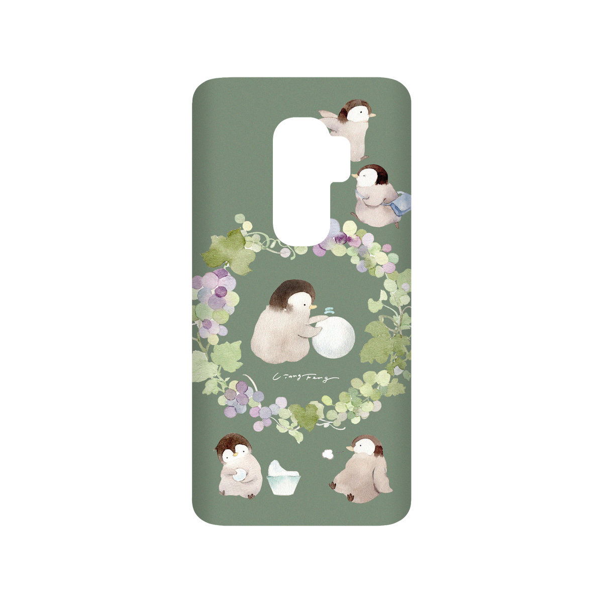 RhinoShield X Liang Feng SolidSuit Samsung Galaxy S9+ Case - Busy penguin