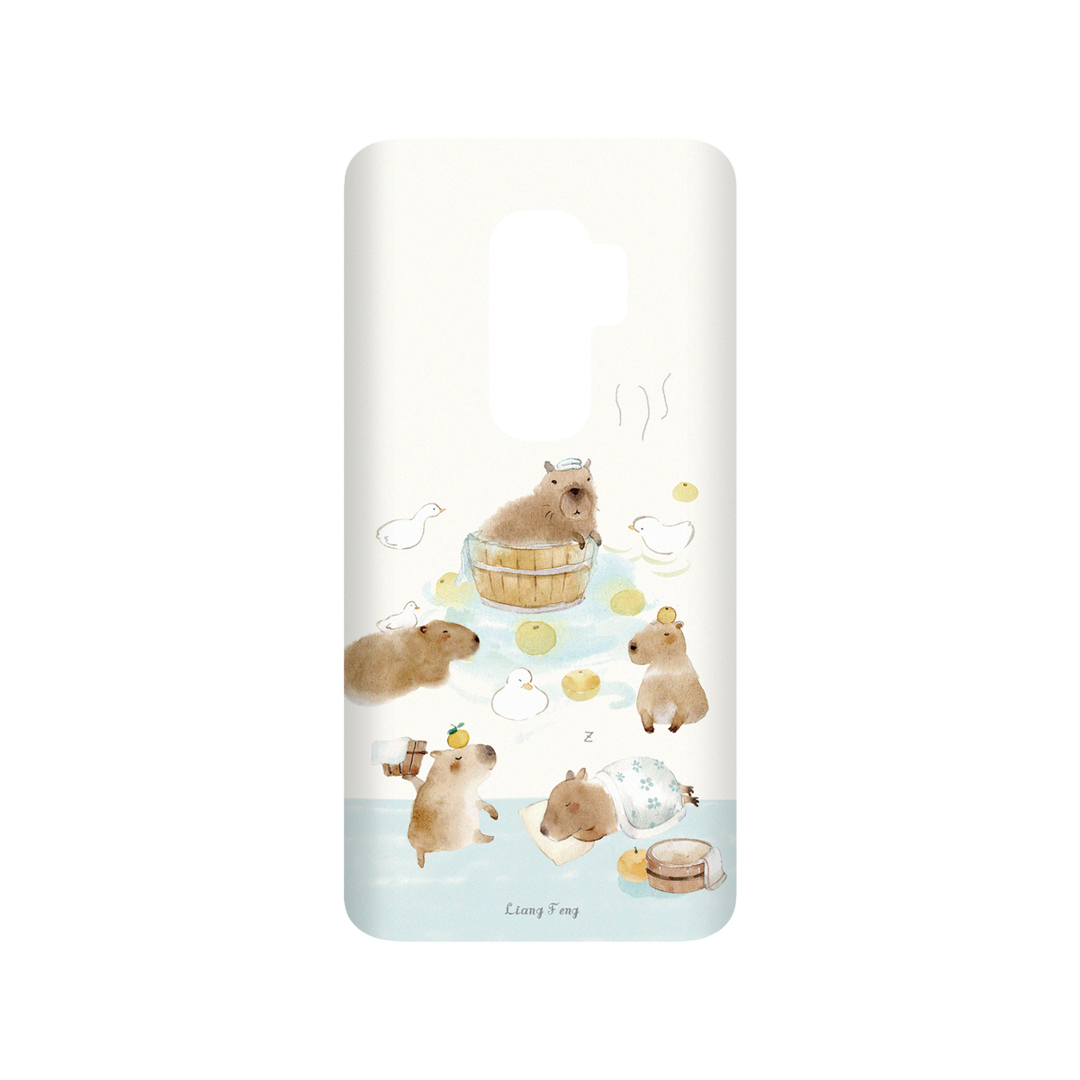 RHINOSHIELD X Liang Feng SolidSuit Samsung Galaxy S9+ Case - capybaras