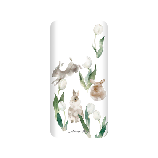 RHINOSHIELD X Liang Feng SolidSuit Samsung Galaxy S9+ Case - Rabbits and tulips