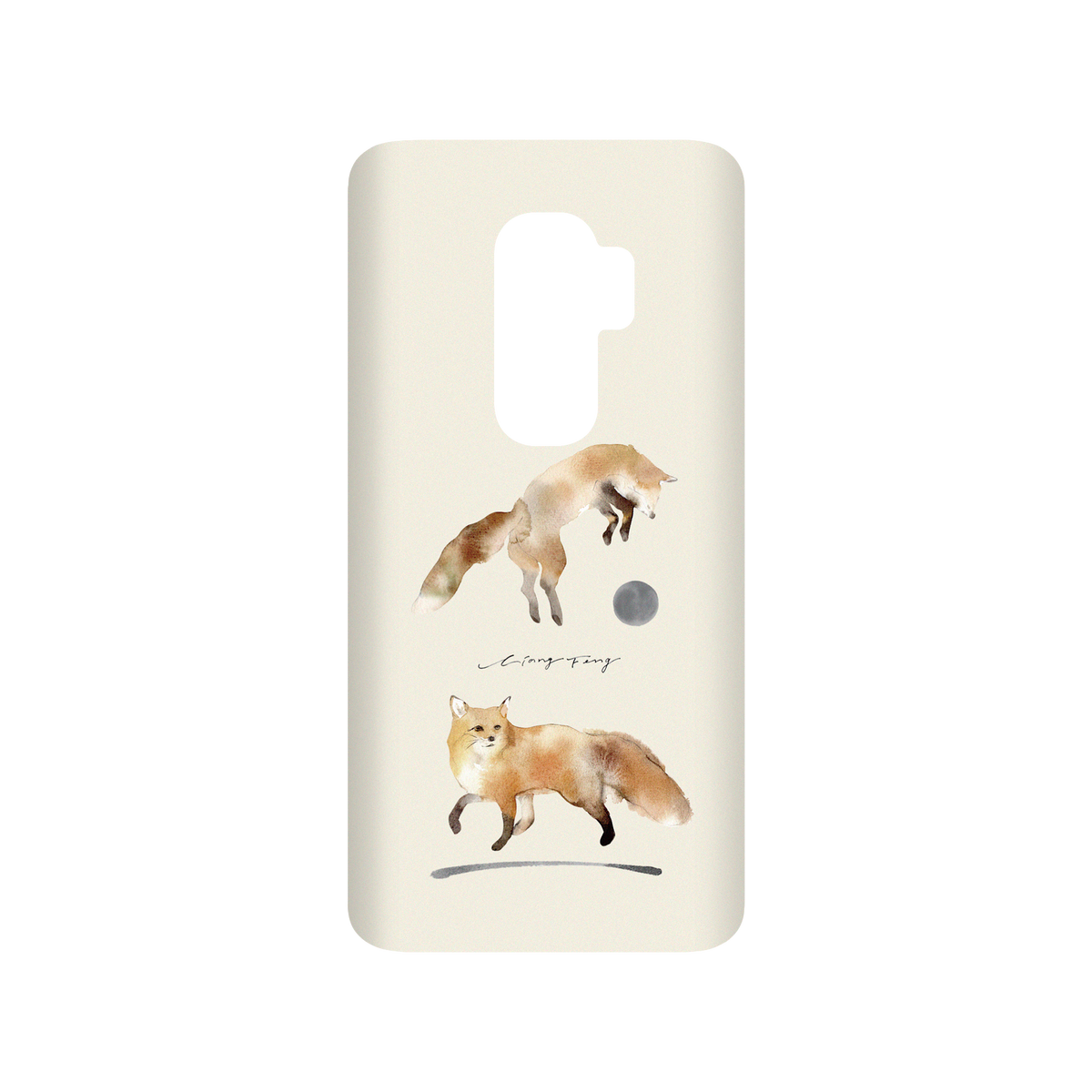 RHINOSHIELD X Liang Feng SolidSuit Samsung Galaxy S9+ Case - foxes