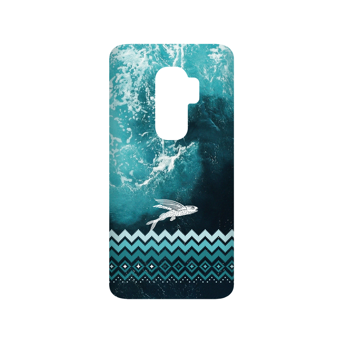 RHINOSHIELD X WasangShow SolidSuit Samsung Galaxy S9+ Case - Flying Fish in the Deep Sea