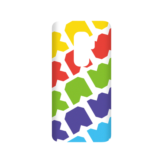 RhinoShield X JOCR SolidSuit Samsung Galaxy S9+ Case - Raw Rainbow Pattern Big