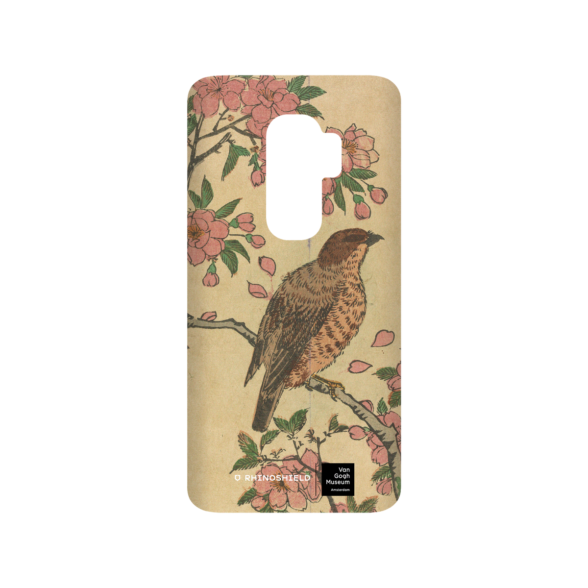 RHINOSHIELD X Van Gogh Museum  SolidSuit Samsung Galaxy S9+ Case - Cherry Blossoms and Shrike - Utagawa Hiroshige III