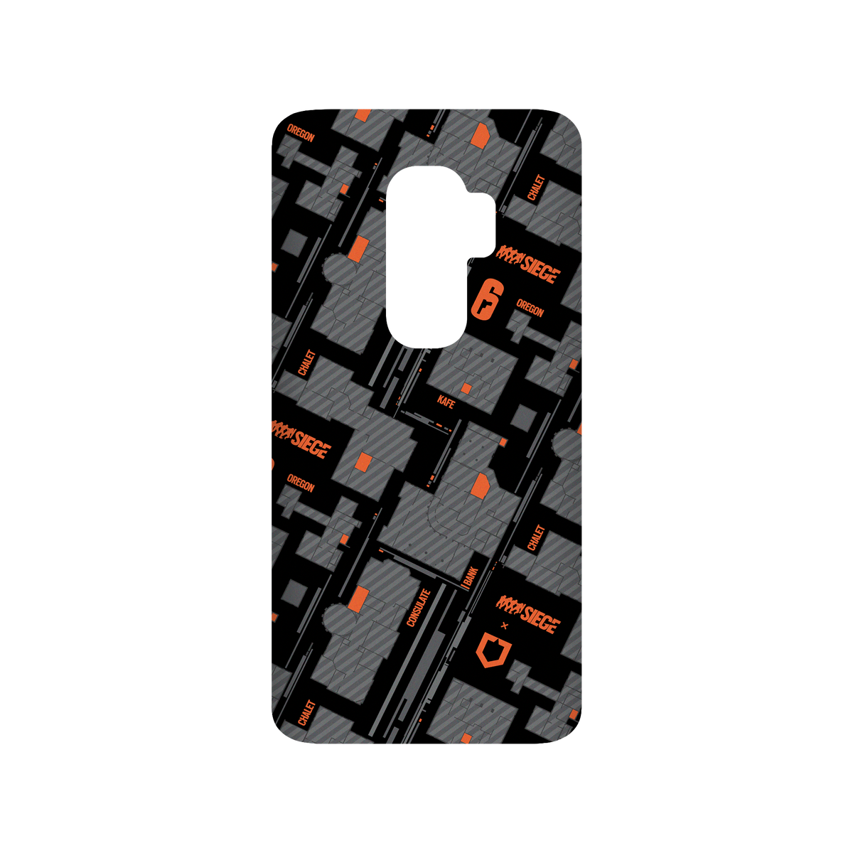 RhinoShield X 6: Siege SolidSuit Samsung Galaxy S9+ Case - Map - Orange