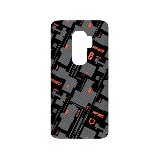RhinoShield X 6: Siege SolidSuit Samsung Galaxy S9+ Case - Map - Orange
