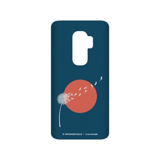 RhinoShield X I Love Doodle SolidSuit Samsung Galaxy S9+ Case - Cat and Plant - Dandelion