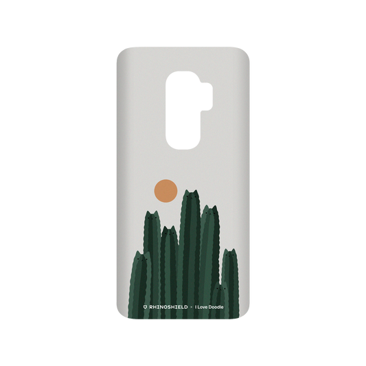 RhinoShield X I Love Doodle SolidSuit Samsung Galaxy S9+ Case - Cat and Plant - Cattus