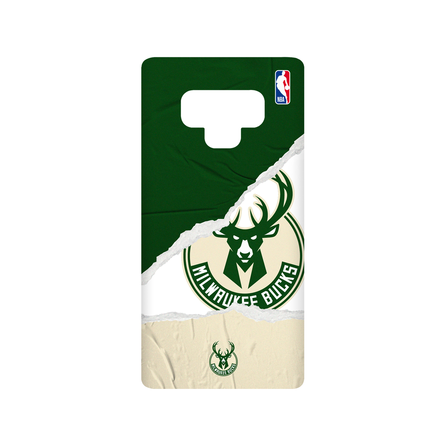 RhinoShield X NBA SolidSuit Samsung Galaxy Note9 Case - Milwaukee Bucks - Sweat and Tears