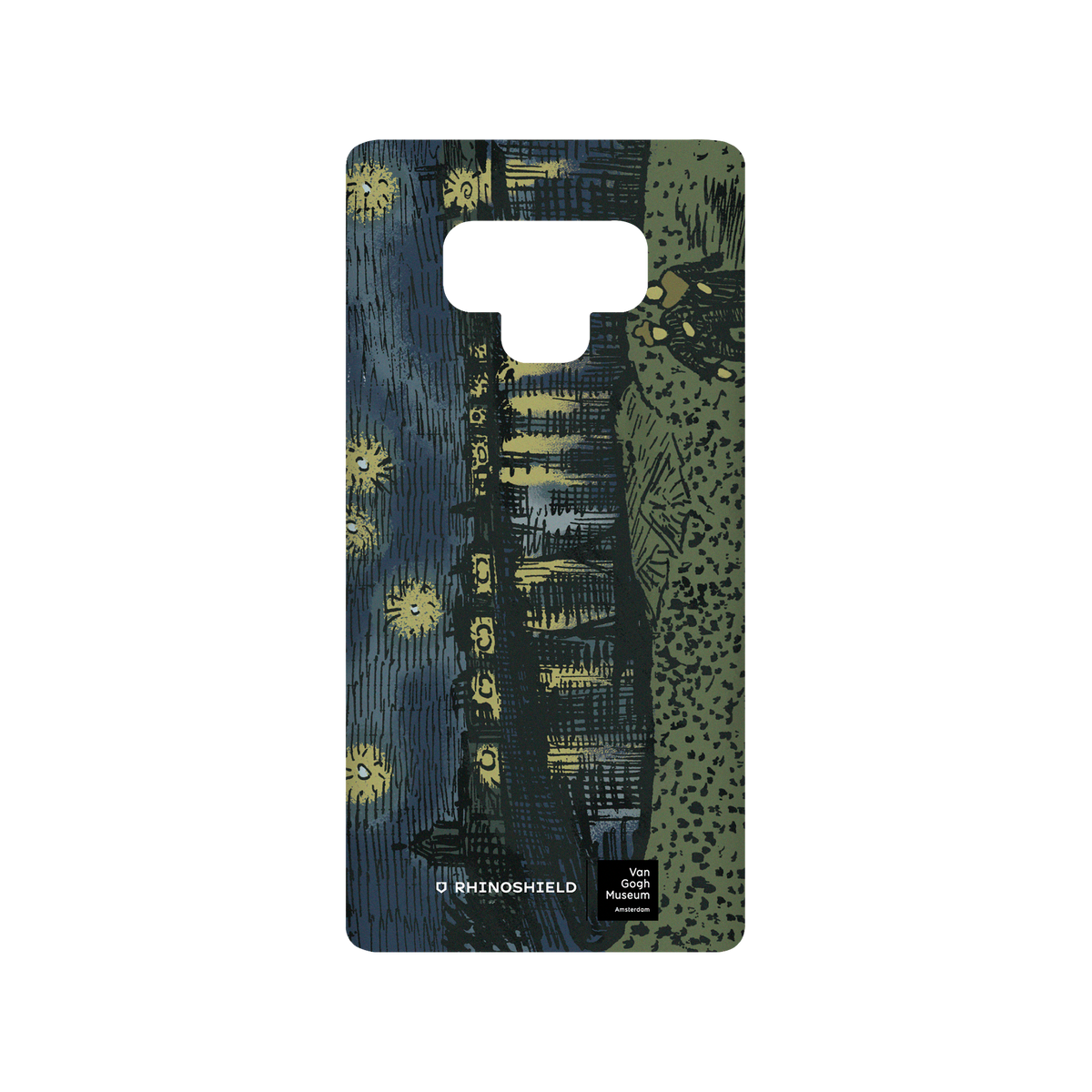 RHINOSHIELD X Van Gogh Museum  SolidSuit Samsung Galaxy Note9 Case - Sketch of Starry Night Over the Rhône - Recolored by RHINOSHIELD