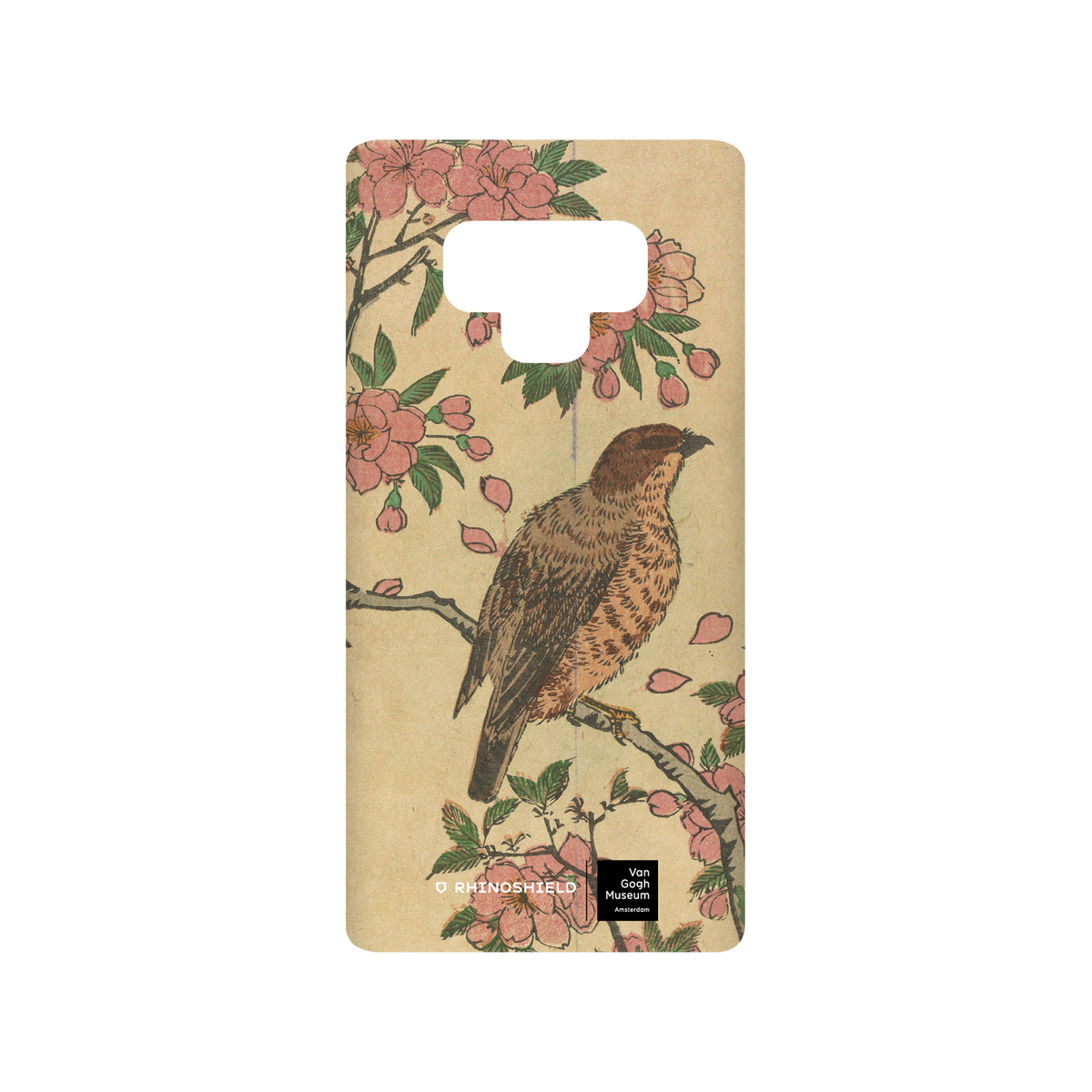 RHINOSHIELD X Van Gogh Museum  SolidSuit Samsung Galaxy Note9 Case - Cherry Blossoms and Shrike - Utagawa Hiroshige III