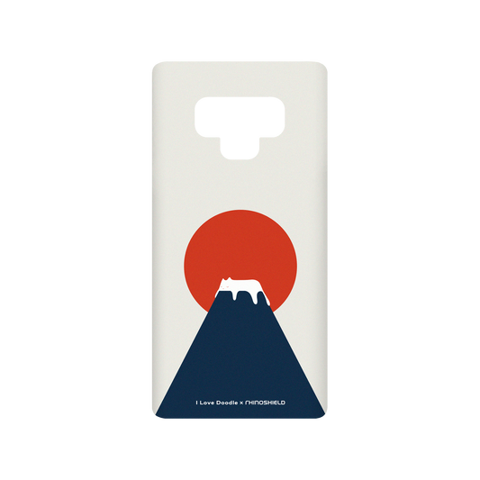 RhinoShield X I Love Doodle SolidSuit Samsung Galaxy Note9 Case - Cat Landscape - Fuji