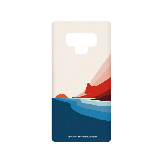 RhinoShield X I Love Doodle SolidSuit Samsung Galaxy Note9 Case - Cat Landscape - First Dawn