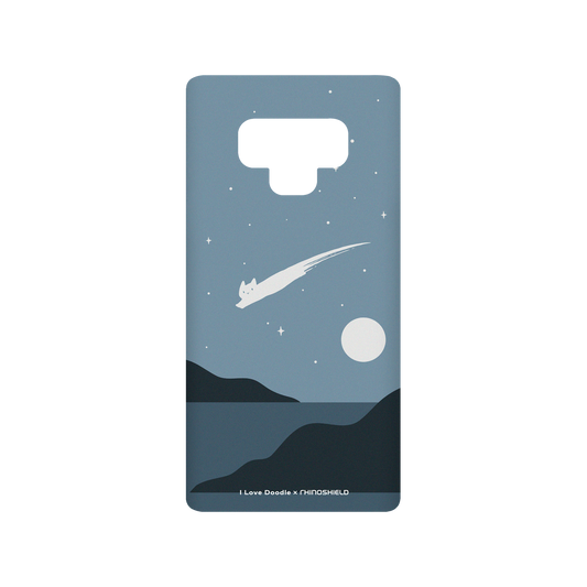 RhinoShield X I Love Doodle SolidSuit Samsung Galaxy Note9 Case - Cat Landscape - Meteor