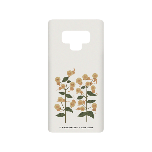 RhinoShield X I Love Doodle SolidSuit Samsung Galaxy Note9 Case - Cat and Plant - Catmouflage