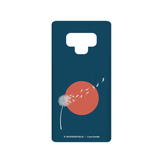RhinoShield X I Love Doodle SolidSuit Samsung Galaxy Note9 Case - Cat and Plant - Dandelion