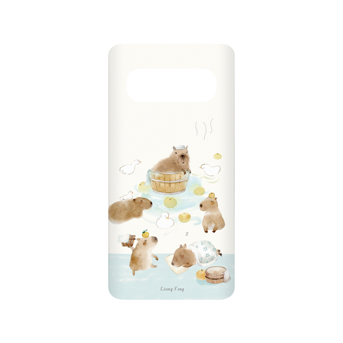 RHINOSHIELD X Liang Feng SolidSuit Samsung Galaxy S10 (4G) Case - capybaras